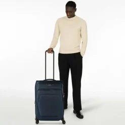 Samsonite Weichgepäck|4-Rollen Koffer<Spark Sng Eco 4 Rollen Trolley 67 cm mit Dehnfalte midnight blue