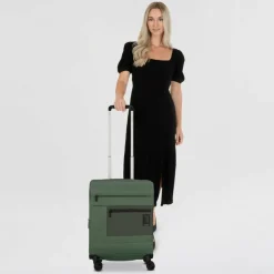 Samsonite Weichgepäck Kabinengepäck|4-Rollen Kabinentrolleys<Vaycay 4 Rollen Kabinentrolley 55 cm mit Dehnfalte pistachio green