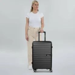 New Saxoline Fiesta 4 Rollen Trolley M 65 cm anthracite-black