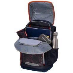 New Schneiders Ergoplus Schulranzen-Set 8-teilig black red