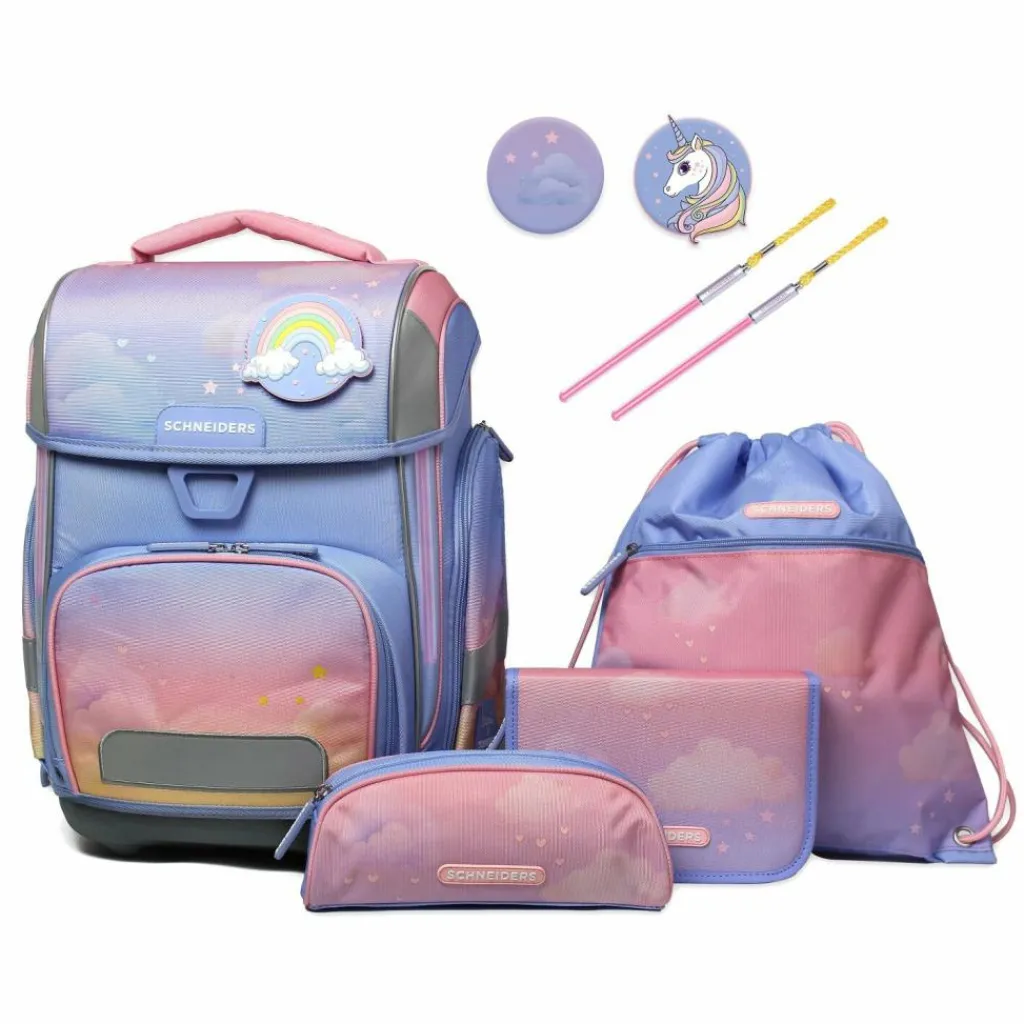 New Schneiders Isabeau x Ergolite Schulranzen-Set 6-teilig light blue