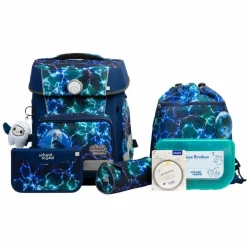 School-Mood Champion Maxx Pro Mila Schulranzen-Set 7-teilig Wolf