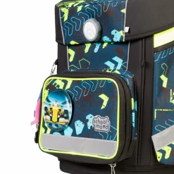 New School-Mood Champion Maxx Pro Mila Schulranzen-Set 7-teilig Rennwagen