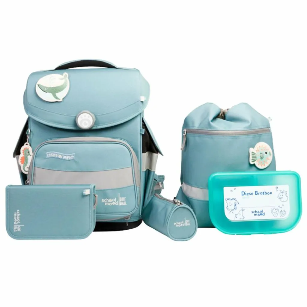 Sale School-Mood Timeless Pro Schulranzen-Set 7-teilig Ocean Collection 1