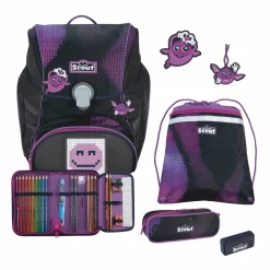 Sale Scout Alpha Schulranzen-Set 5-teilig Pink Pixel