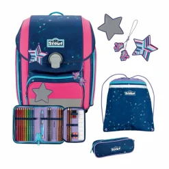 Best Scout Genius Schulranzen-Set 4-teilig Pretty Star