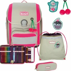 Scout Schulranzen & Sets<Genius Schulranzen-Set 4tlg. pink cherry
