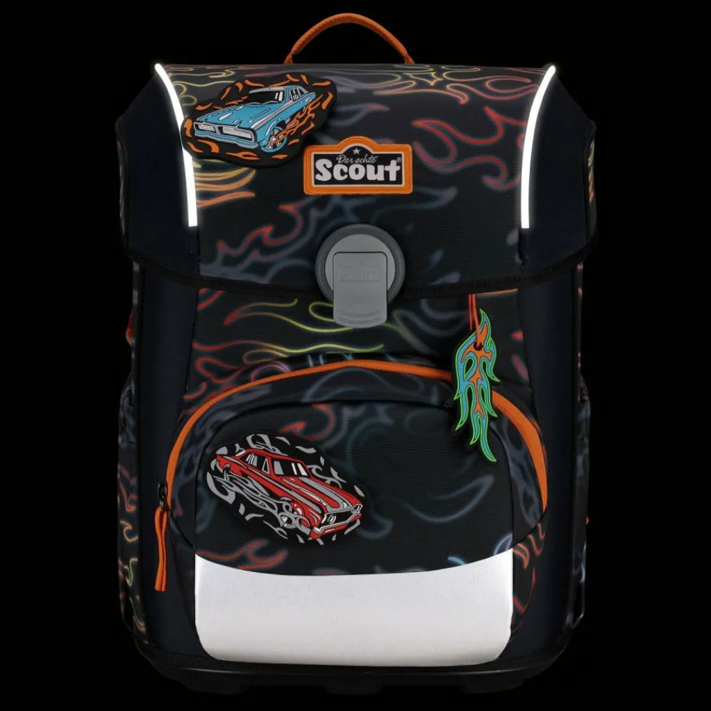 Scout Schulranzen & Sets<Neo Exklusiv Safety Light Schulranzen-Set 5-teilig Flames