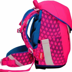 New Scout Sunny II Neon Safety Schulranzen-Set 4-teilig pink glow