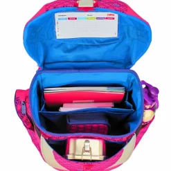 New Scout Sunny II Neon Safety Schulranzen-Set 4-teilig pink glow