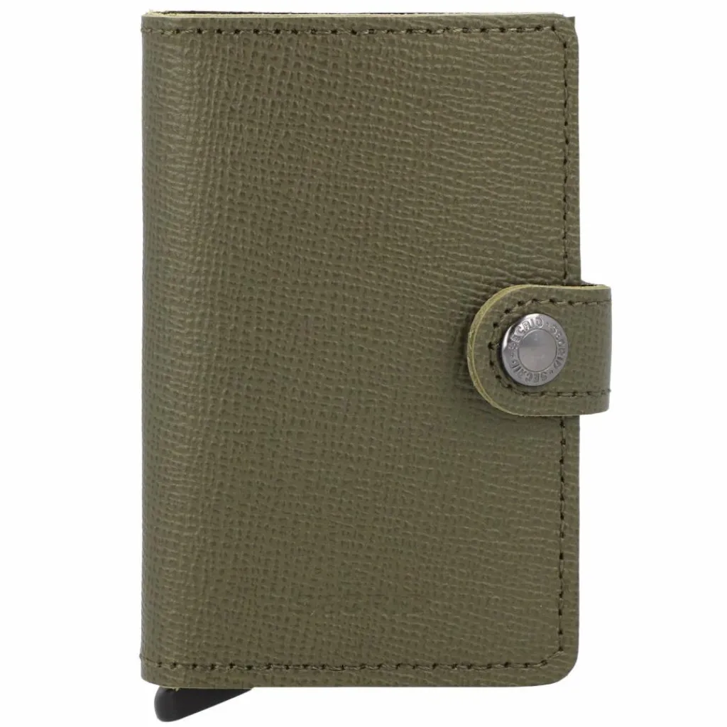 Secrid Miniwallet Crisple Kreditkartenetui Geldbörse RFID Leder 6,5 cm kelp