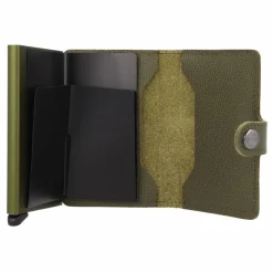 Secrid Miniwallet Crisple Kreditkartenetui Geldbörse RFID Leder 6,5 cm kelp