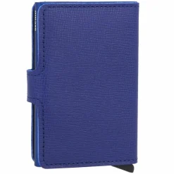 Secrid Visitenkartenetuis<Miniwallet Crisple Kreditkartenetui Geldbörse RFID Leder 6,5 cm cobalt
