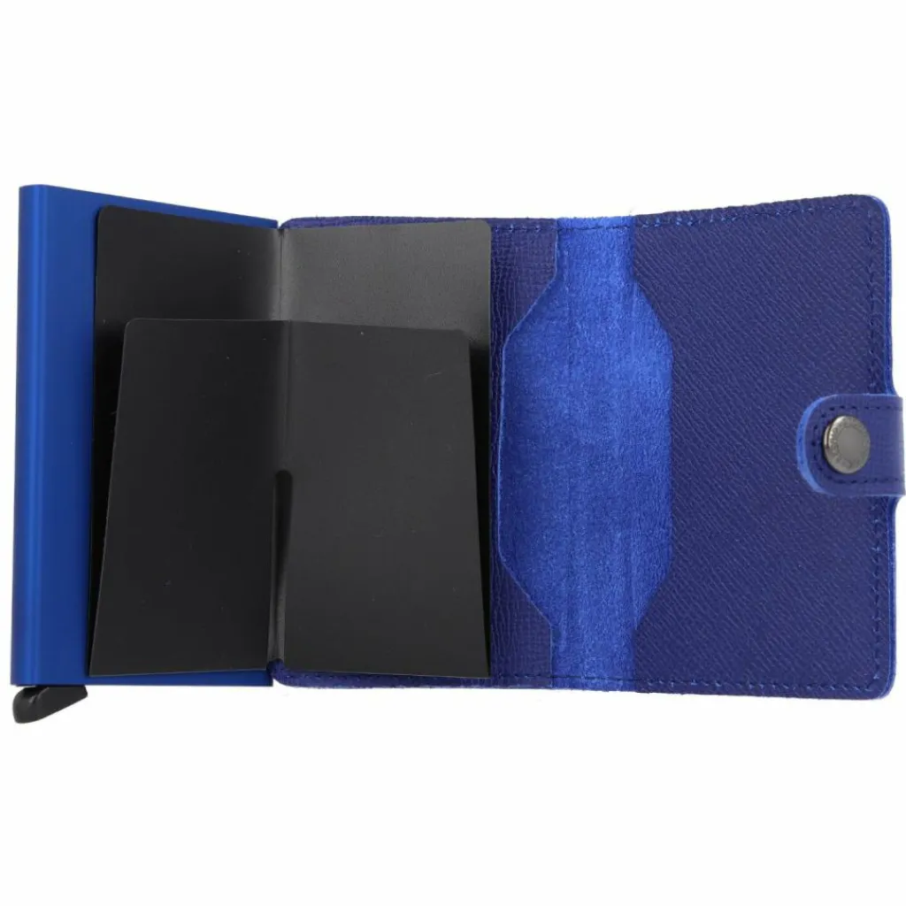 Secrid Visitenkartenetuis<Miniwallet Crisple Kreditkartenetui Geldbörse RFID Leder 6,5 cm cobalt