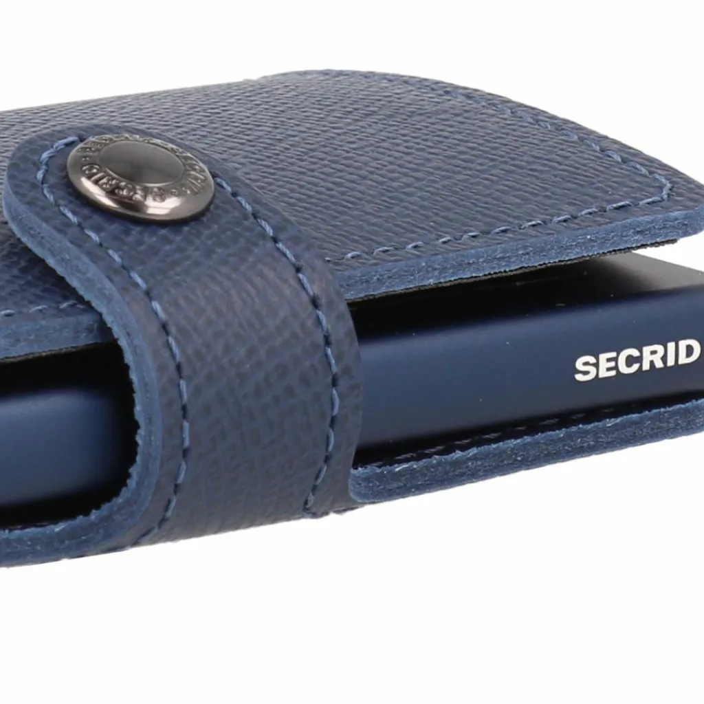 Secrid Visitenkartenetuis<Miniwallet Crisple Kreditkartenetui Geldbörse RFID Leder 6,5 cm navy