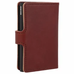 Secrid Visitenkartenetuis<Miniwallet Kreditkartenetui RFID Schutz Leder 7 cm brown
