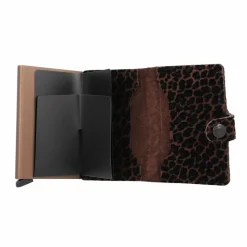 New Secrid Miniwallet Kreditkartenetui Leder 6.5 cm brown