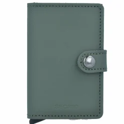 Discount Secrid Miniwallet Kreditkartenetui RFID Schutz Leder 6.5 cm green black