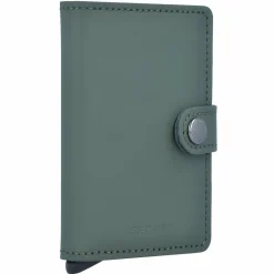 Discount Secrid Miniwallet Kreditkartenetui RFID Schutz Leder 6.5 cm green black