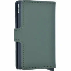 Discount Secrid Miniwallet Kreditkartenetui RFID Schutz Leder 6.5 cm green black