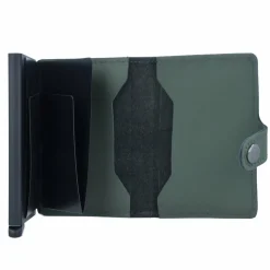Discount Secrid Miniwallet Kreditkartenetui RFID Schutz Leder 6.5 cm green black