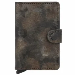 Online Secrid Miniwallet Kreditkartenetui RFID Schutz Leder 6.5 cm brown
