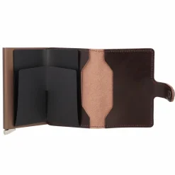 Secrid Visitenkartenetuis<Miniwallet Kreditkartenetui RFID Schutz Leder 6.5 cm dark brown