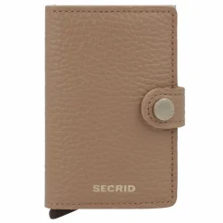 Best Secrid Miniwallet Kreditkartenetui RFID Schutz Leder 6.5 cm cappuccino