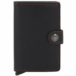 Secrid Visitenkartenetuis<Miniwallet Original Kreditkartenetui Geldbörse RFID Leder 6,5 cm black-brown