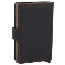 Secrid Visitenkartenetuis<Miniwallet Original Kreditkartenetui Geldbörse RFID Leder 6,5 cm black-brown