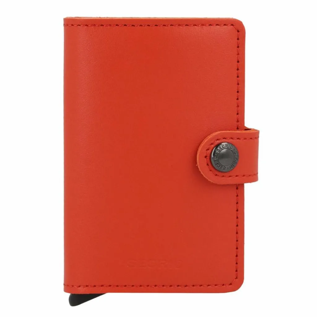 Secrid Visitenkartenetuis<Miniwallet Original Kreditkartenetui Geldbörse RFID Leder 6,5 cm orange