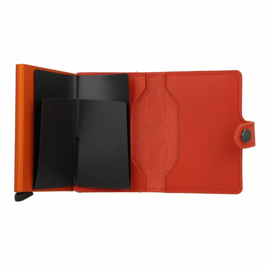 Secrid Visitenkartenetuis<Miniwallet Original Kreditkartenetui Geldbörse RFID Leder 6,5 cm orange
