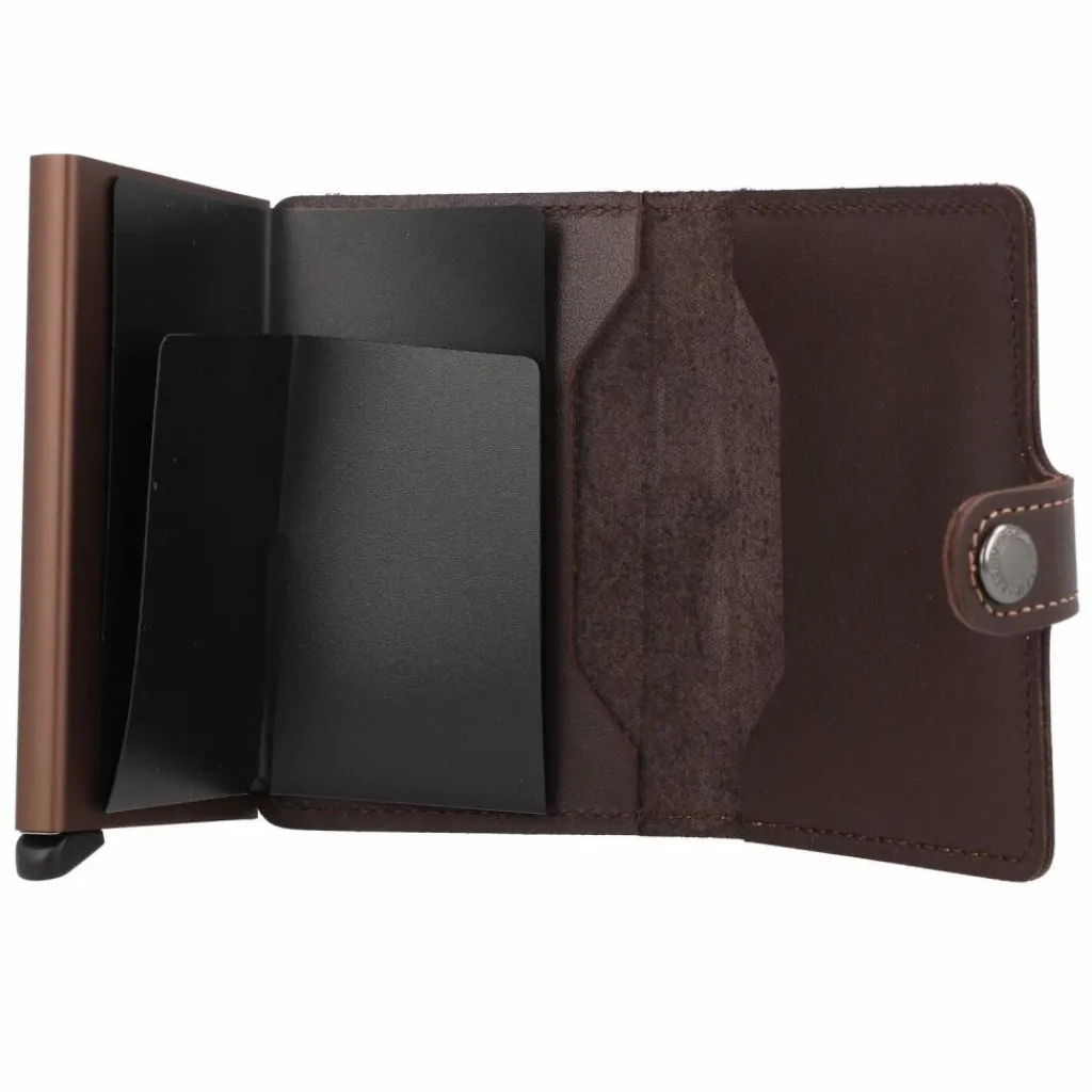 Secrid Visitenkartenetuis<Miniwallet Original Kreditkartenetui Geldbörse RFID Leder 6,5 cm chocolate