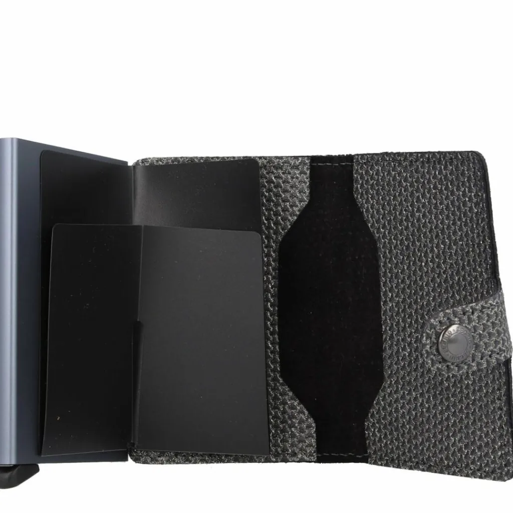 Secrid Visitenkartenetuis<Miniwallet Sparkle Kreditkartenetui RFID Schutz Leder 6 cm silver