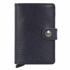 Secrid Visitenkartenetuis<Miniwallet Vegetable Kreditkartenetui RFID Leder 6,5 cm navy-silver