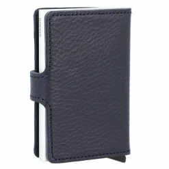Secrid Visitenkartenetuis<Miniwallet Vegetable Kreditkartenetui RFID Leder 6,5 cm navy-silver