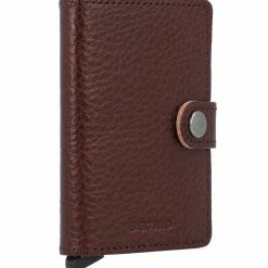 New Secrid Miniwallet Vegetable Kreditkartenetui RFID Leder 6,5 cm espresso-brown