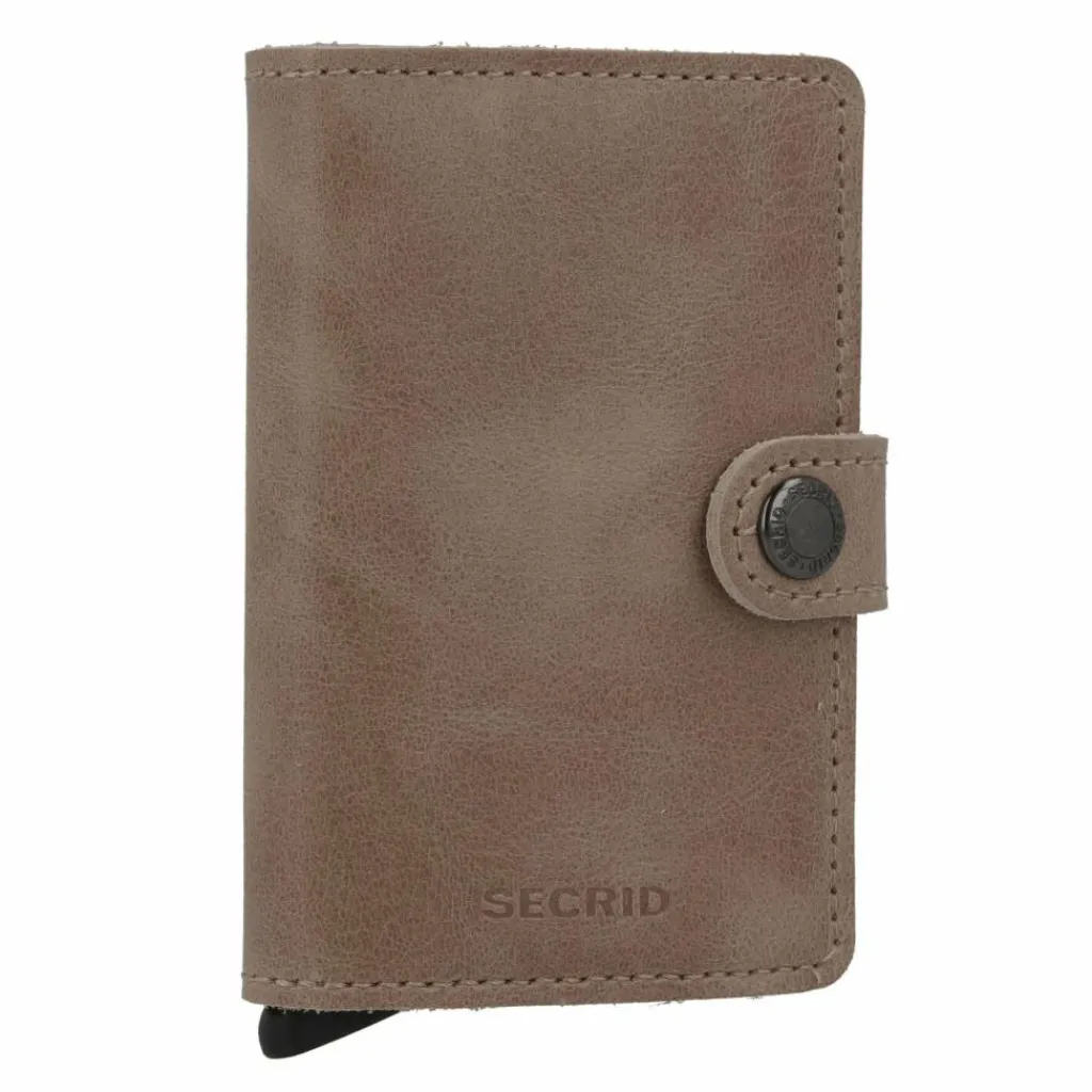 Secrid Visitenkartenetuis<Miniwallet Vintage Kreditkartenetui Geldbörse RFID Leder 6,5 cm taupe