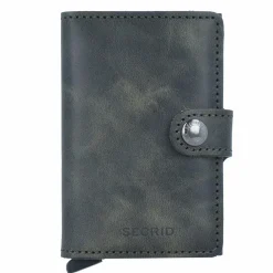 Sale Secrid Miniwallet Vintage Kreditkartenetui Geldbörse RFID Leder 6,5 cm olive black
