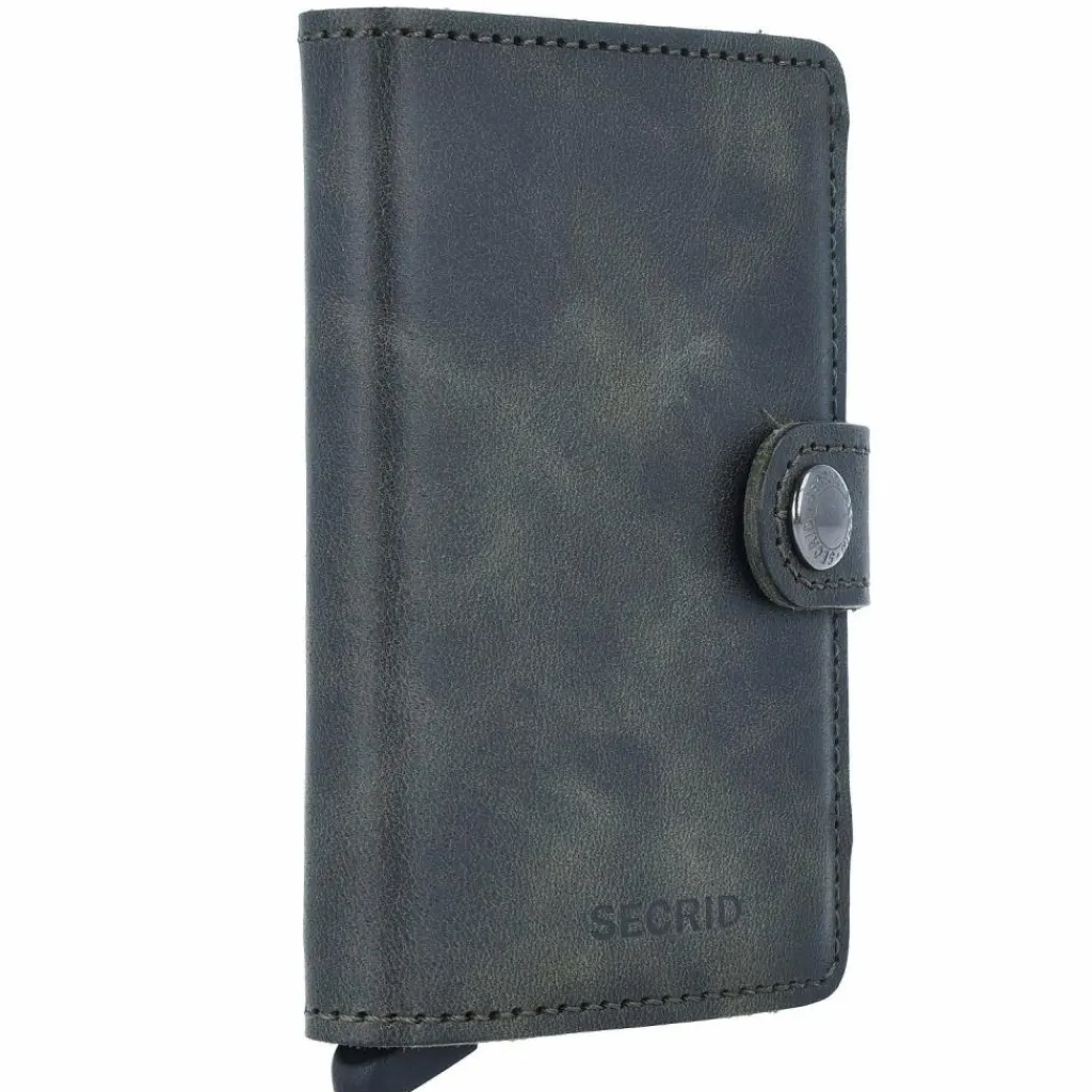 Sale Secrid Miniwallet Vintage Kreditkartenetui Geldbörse RFID Leder 6,5 cm olive black