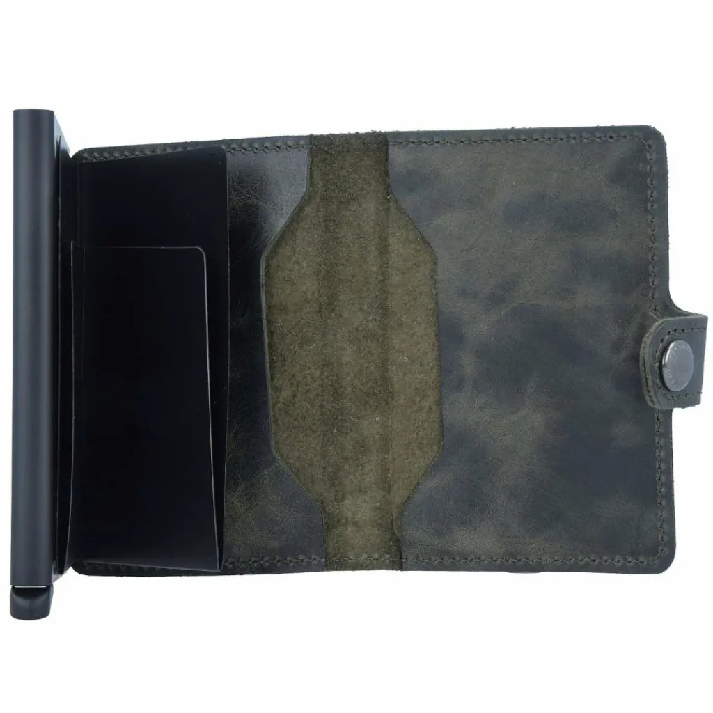 Sale Secrid Miniwallet Vintage Kreditkartenetui Geldbörse RFID Leder 6,5 cm olive black