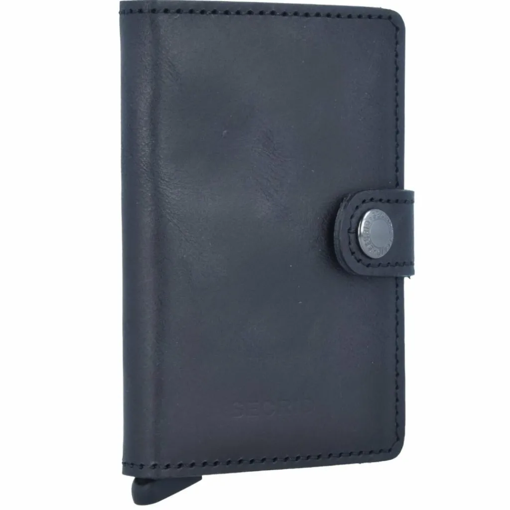 Secrid Visitenkartenetuis<Miniwallet Vintage Kreditkartenetui Geldbörse RFID Leder 6,5 cm black