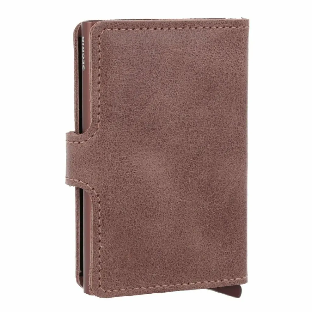 Clearance Secrid Miniwallet Vintage Kreditkartenetui Geldbörse RFID Leder 6,5 cm mauve