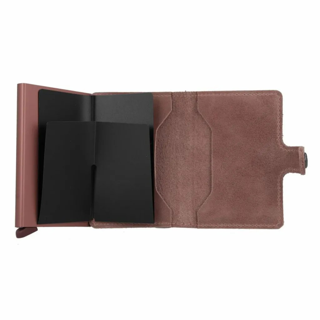 Clearance Secrid Miniwallet Vintage Kreditkartenetui Geldbörse RFID Leder 6,5 cm mauve