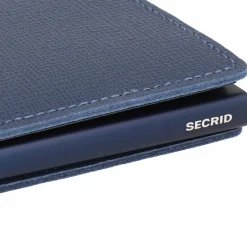 Secrid Visitenkartenetuis<Slimwallet Crisple Kreditkartenetui Geldbörse RFID Leder 6,5 cm navy