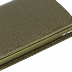 Secrid Visitenkartenetuis<Slimwallet Crisple Kreditkartenetui Geldbörse RFID Leder 6,5 cm kelp