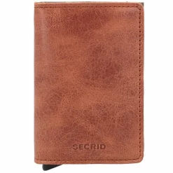 Secrid Slimwallet Kreditkartenetui RFID Schutz Leder 6.5 cm cognac-brown