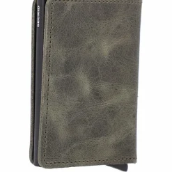 Clearance Secrid Slimwallet Kreditkartenetui RFID Schutz Leder 6.5 cm olive-black