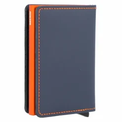 Secrid Visitenkartenetuis<Slimwallet Matte Kreditkartenetui Geldbörse RFID Leder 6,5 cm nightblue orange