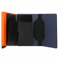 Secrid Visitenkartenetuis<Slimwallet Matte Kreditkartenetui Geldbörse RFID Leder 6,5 cm nightblue orange